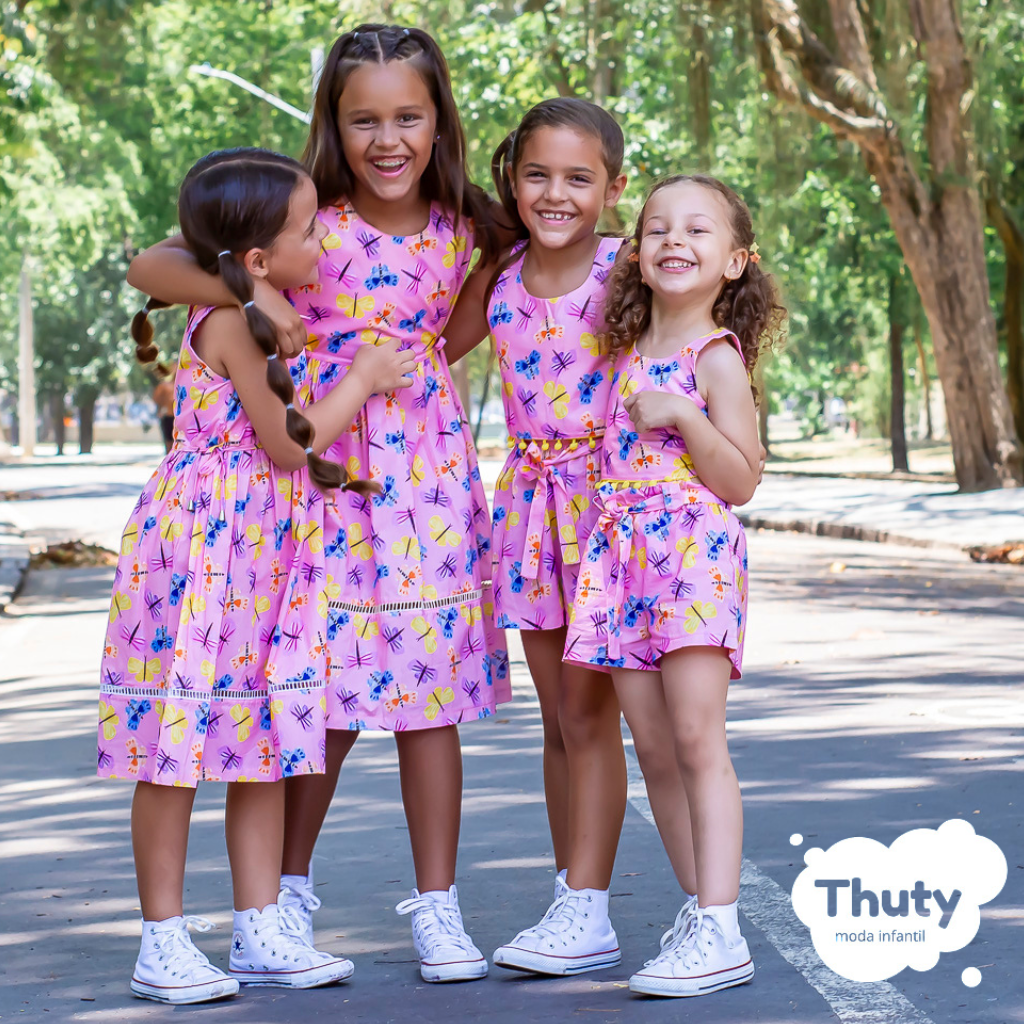 Vestido Butterfly pink
